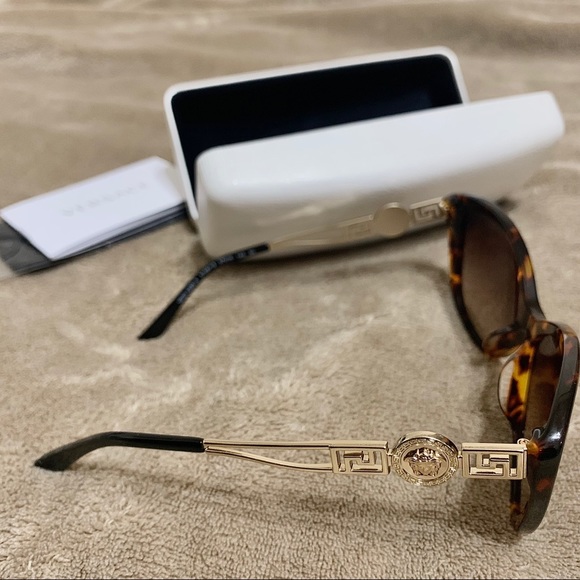 Versace Havana Brown Gradient Cat Eye Sunglasses - Picture 5 of 9